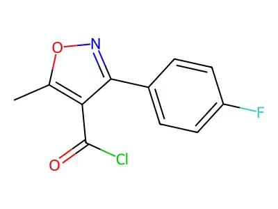 3-(4-Fluorophenyl)-5-methyl-4-isoxazolecarbonyl chloride structure