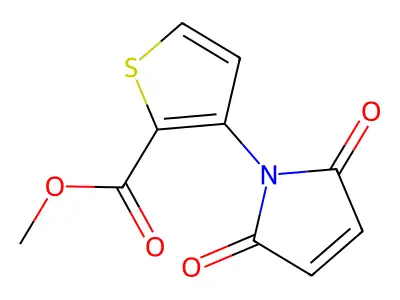 Methyl 3-(2,5-dioxo-2,5-dihydro-1H-pyrrol-1-yl)thiophene-2-carboxylate structure