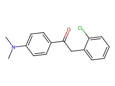 2-(2-Chlorophenyl)-1-[4-(dimethylamino)phenyl]-1-ethanone structure