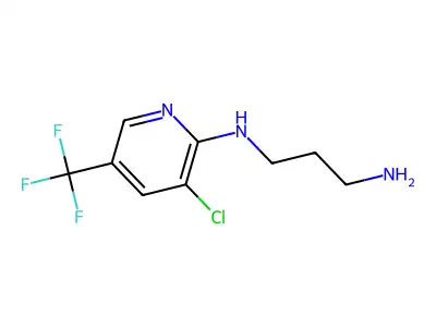 N'-[3-chloro-5-(trifluoromethyl)pyridin-2-yl]propane-1,3-diamine structure