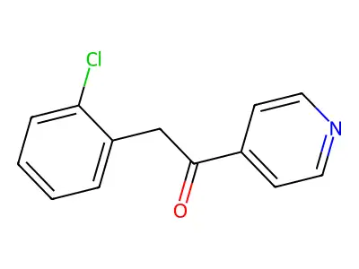 2-(2-Chlorophenyl)-1-(4-pyridinyl)-1-ethanone structure