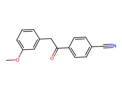 4-[2-(3-Methoxyphenyl)acetyl]benzonitrile structure