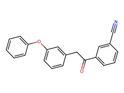 3-[2-(3-Phenoxyphenyl)acetyl]benzonitrile structure