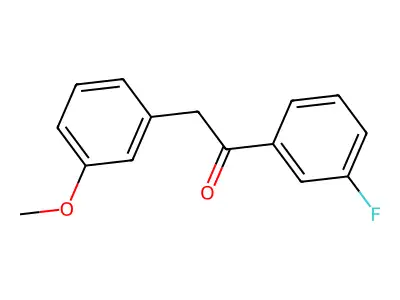 1-(3-Fluorophenyl)-2-(3-methoxyphenyl)-1-ethanone structure