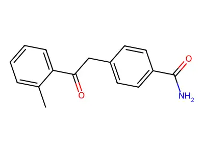 4-[2-(2-Methylphenyl)-2-oxoethyl]benzamide structure