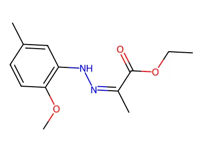Ethyl 2-[2-(2-methoxy-5-methylphenyl)hydrazono]propanoate structure