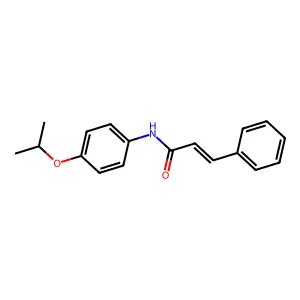 N-(4-isopropoxyphenyl)cinnamamide structure