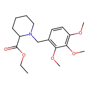 Ethyl 1-(2,3,4-trimethoxybenzyl)piperidine-2-carboxylate structure