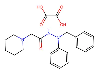 N'-Benzyl-N'-phenyl-2-(1-piperidinyl)acetohydrazide oxalate structure