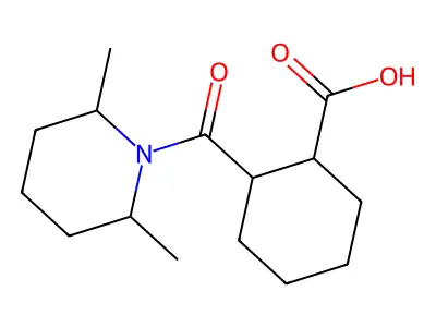 2-(2,6-dimethylpiperidine-1-carbonyl)cyclohexane-1-carboxylic Acid structure