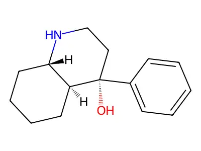 4-Phenyldecahydro-4-quinolinol structure