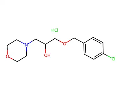 1-((4-Chlorobenzyl)oxy)-3-morpholinopropan-2-ol hydrochloride structure