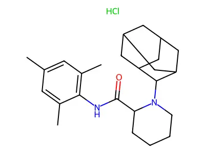 1-(2-Adamantyl)-N-mesityl-2-piperidinecarboxamide hydrochloride structure
