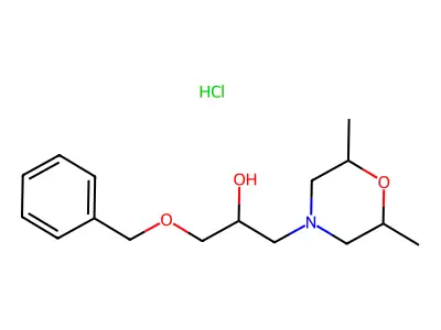 1-(Benzyloxy)-3-(2,6-dimethylmorpholino)propan-2-ol hydrochloride structure