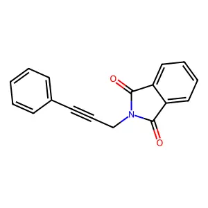 2-(3-phenylprop-2-ynyl)isoindole-1,3-dione structure