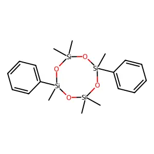 2,2,4,6,6,8-Hexamethyl-4,8-diphenylcyclotetrasiloxane structure