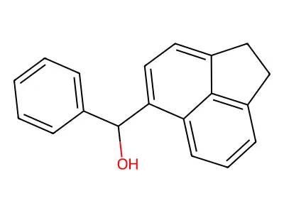 (1,2-Dihydroacenaphthylen-5-yl)(phenyl)methanol structure