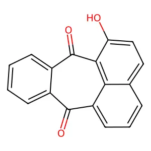 1-Hydroxypleiadene-7,12-dione structure