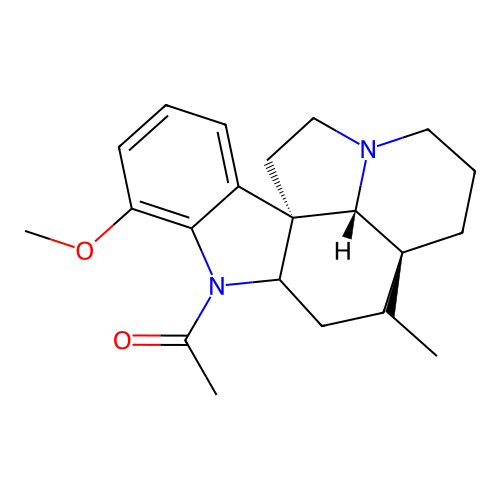 白坚木碱 structure