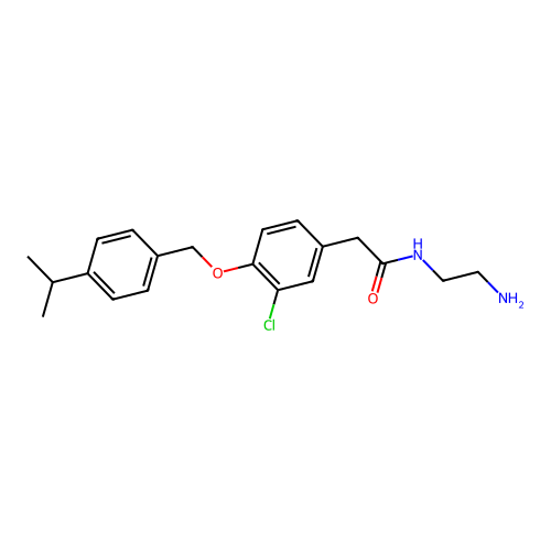 N-(2-Aminoethyl)-2-(3-chloro-4-((4-isopropylbenzyl)oxy)phenyl) acetamide structure