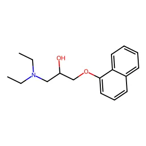 2-Propanol, 1-(diethylamino)-3-(1-naphthalenyloxy)- structure