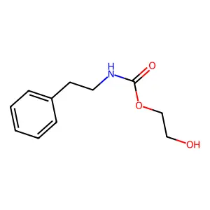 Carbamic acid, phenethyl-, 2-hydroxyethyl ester structure