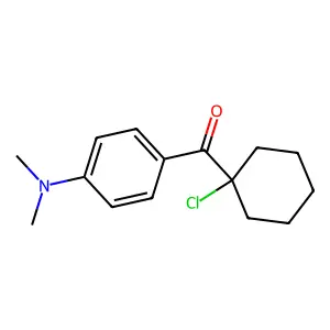 (1-Chlorocyclohexyl)-(4-dimethylaminophenyl)methanone structure