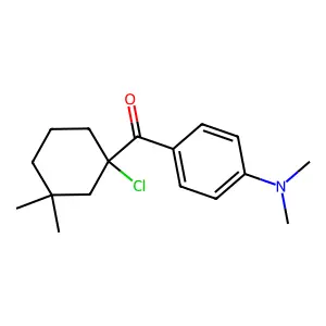 (1-Chloro-3,3-dimethylcyclohexyl)[4-(dimethylamino)phenyl]methanone structure