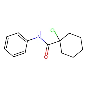 1-chloro-N-phenylcyclohexane-1-carboxamide structure