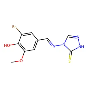 Chemical Compound (C10H9BrN4O2S) structure