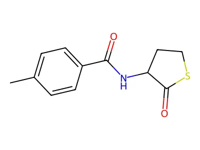 4-methyl-N-(2-oxothiolan-3-yl)benzamide structure