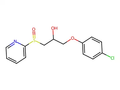 1-(4-Chlorophenoxy)-3-(2-pyridinylsulfinyl)-2-propanol structure