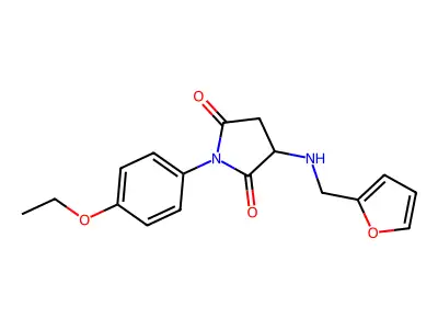 1-(4-Ethoxyphenyl)-3-(furan-2-ylmethylamino)pyrrolidine-2,5-dione structure