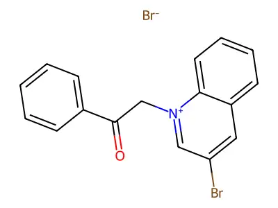 3-Bromo-1-phenacyl-quinolinium bromide structure