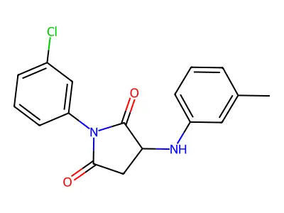 1-(3-Chlorophenyl)-3-(3-methylanilino)pyrrolidine-2,5-dione structure