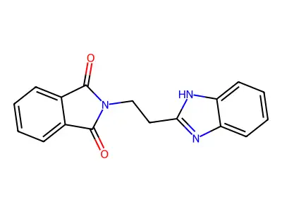 2-(2-(1H-Benzo[d]imidazol-2-yl)ethyl)isoindoline-1,3-dione structure
