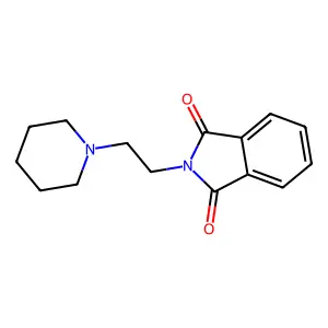 2-[2-(1-Piperidinyl)ethyl]-1H-isoindole-1,3(2H)-dione structure