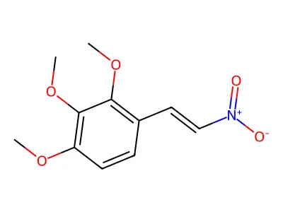 1-Nitro-2-(2,3,4-trimethoxyphenyl)ethene structure