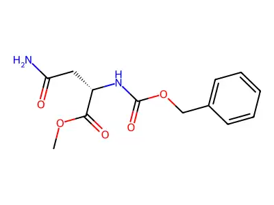 Asparagine, N-carbobenzyloxy- structure