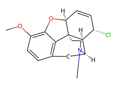beta-Chlorocodide structure