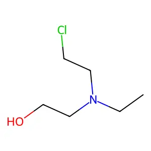 2-((2-Chloroethyl)ethylamino)ethanol structure