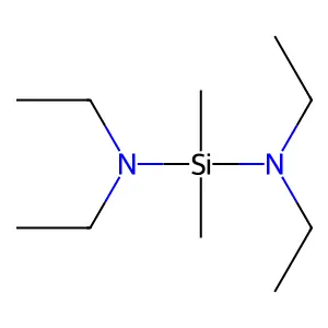 二(二乙氨基)二甲基硅烷 structure