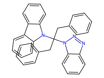 9-[2-(1H-Benzotriazol-1-yl)-1,3-diphenylpropan-2-yl]-9H-carbazole structure