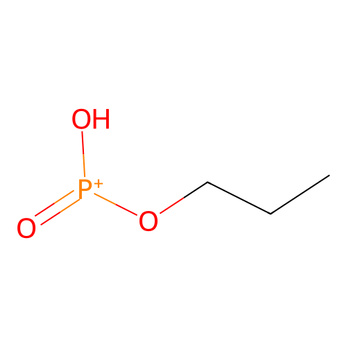 (Oxo(propoxy)-lambda~5~-phosphanylidene)oxidanium structure