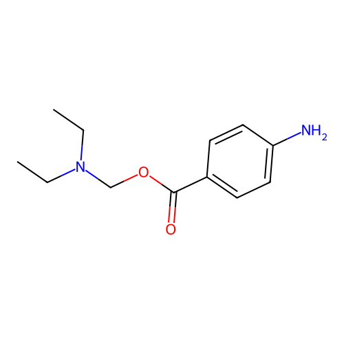 Diethylaminomethyl 4-aminobenzoate structure