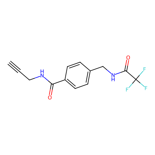 Benzamide, N-2-propynyl-4-[[(trifluoroacetyl)amino]methyl]- structure
