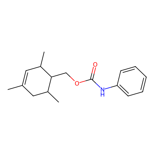 (2,4,6-Trimethylcyclohex-3-en-1-yl)methyl phenylcarbamate structure