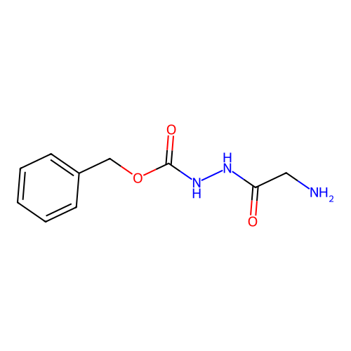 Benzyl 2-(2-aminoacetyl)hydrazinecarboxylate structure