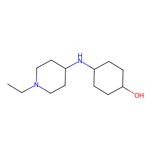 4-[(1-Ethyl-4-piperidinyl)amino]cyclohexanol structure