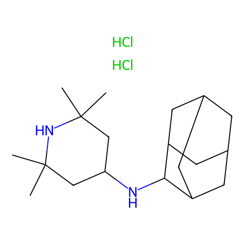 N-(2-adamantyl)-2,2,6,6-tetramethyl-piperidin-4-amine Dihydrochloride structure